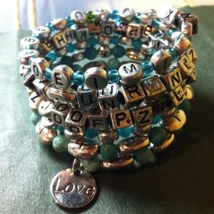 I've made alphabet soup in a band that u can wear!