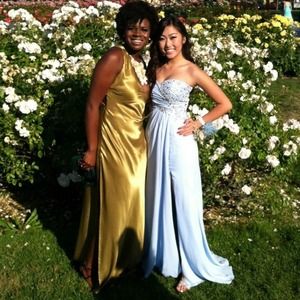 Light blue prom dress