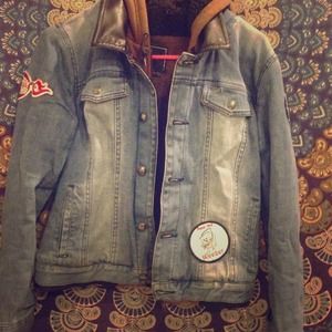 Obey double lined jean jacket