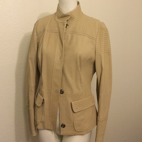 St. John leather jacket