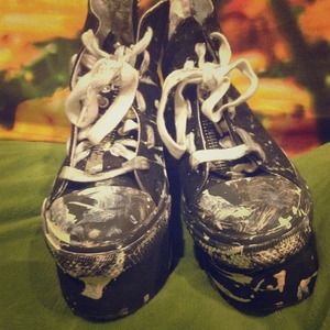 Bess grunge platform sneakers