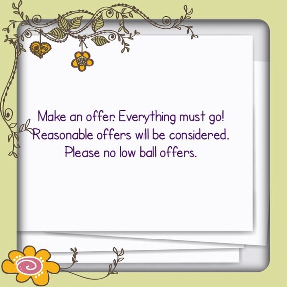 Everything in closet must go!