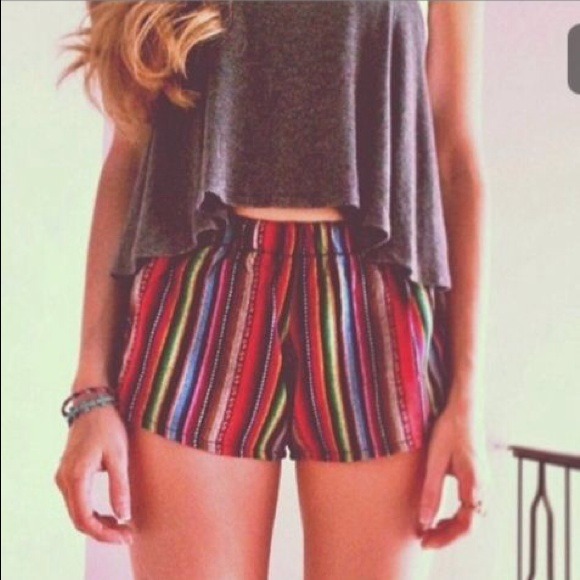 Brandy Melville Aztec Print Shorts