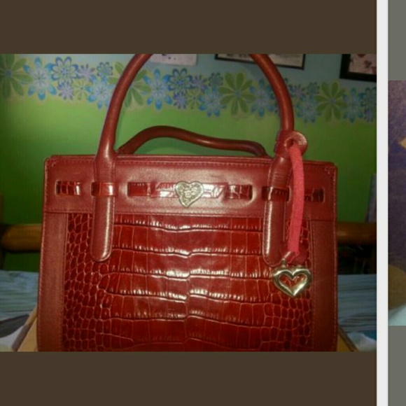 Small red Brighton handbag