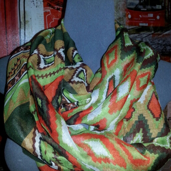 Aztec / chevron infinite scarf