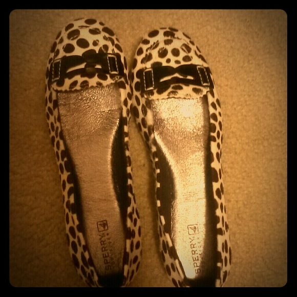 Sperry Top sider dalmatian flats