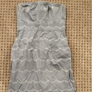 JCrew eyelet strapless dress