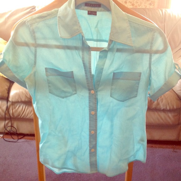 Theory P (XS-S) woven linen top