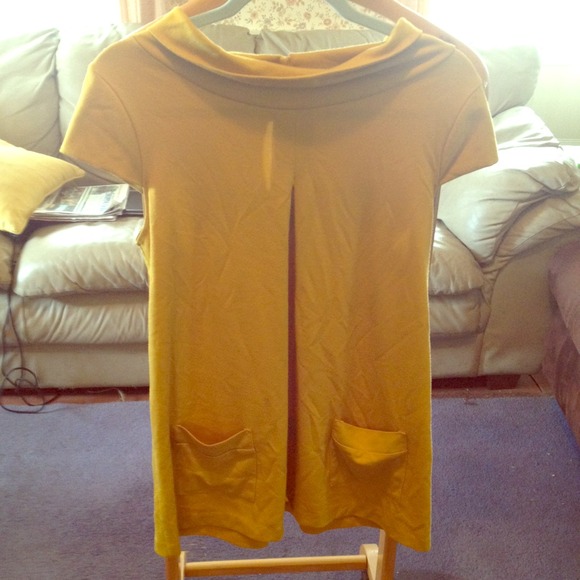 Plant Funk mustard Small dress