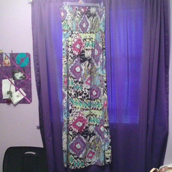 Long Strapless Dress