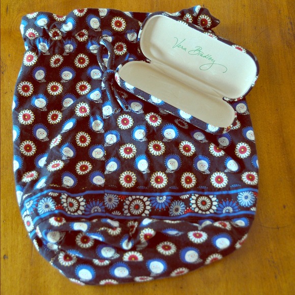 Vera Bradley toiletry bag & matching glasses case