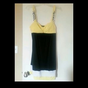 Black/Yellow Takara Dress