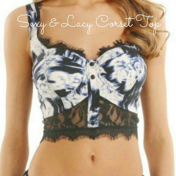 Guess - Stella Floral Print Corset