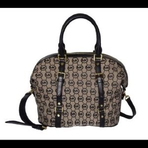 Michael Kors Bedford Monogrammed Jacquard purse