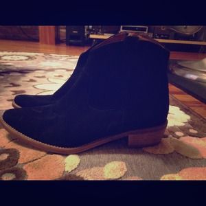 BUNDLE Suede Madewell Booties and Calf Hair Flats