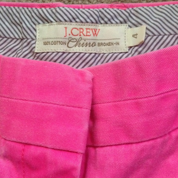J. Crew neon pink Chino shorts