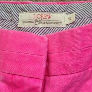 J. Crew neon pink Chino shorts