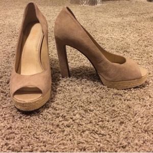Cute tan heels