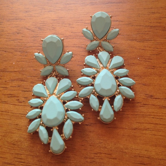 Turquoise Danglers NWOT