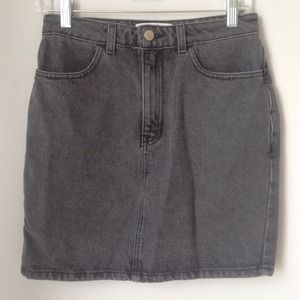 American Apparel High Waisted Denim Skirt