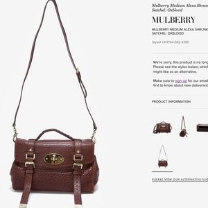 Mulberry alexa medium in oxblood - just sharing