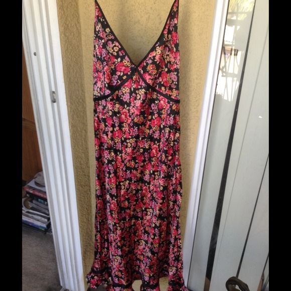 Silk Express Floral halter dress