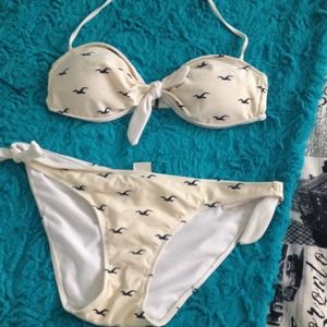 White hollister bikini