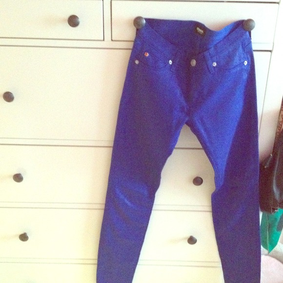 wax coated jeans