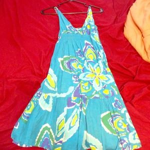 Blue floral sun dress!