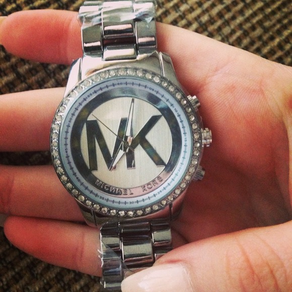 Silver mk wristwatch