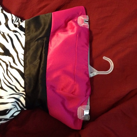 Hot Pink and Zebra Dress - Picture 2 of 3