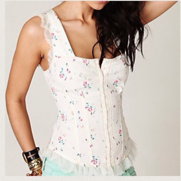 Free People Floral Corset🌾