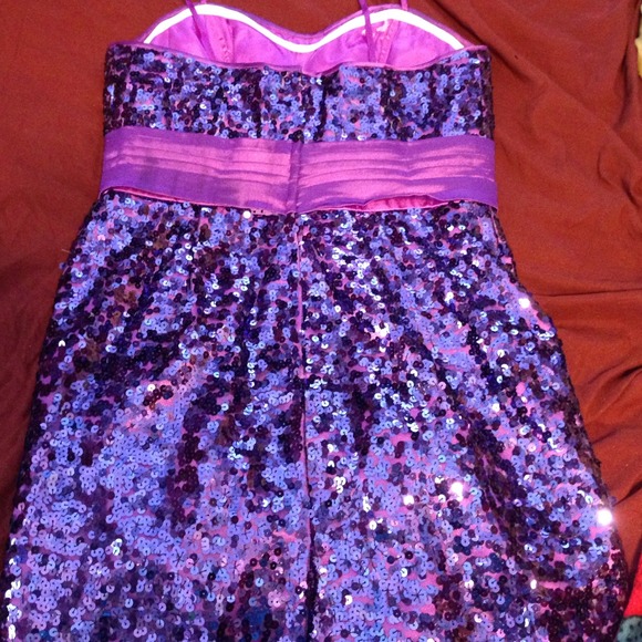 Purple Prom Dress - Picture 3 of 4