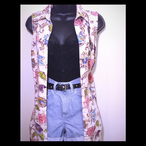 Floral Vest Dress - Picture 1 of 4