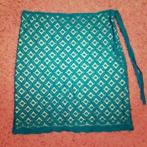 Max Studio Eyelet Skirt