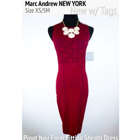 Marc Andrew New York Form Fitting Cocktail Sheath