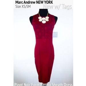 Marc Andrew New York Form Fitting Cocktail Sheath