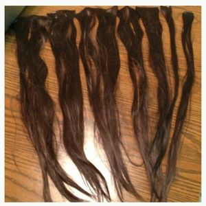 Synthetic hair extensions