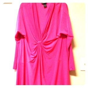 Beautiful plus size pink dress.