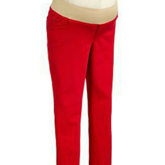 Coral Maternity Jeans
