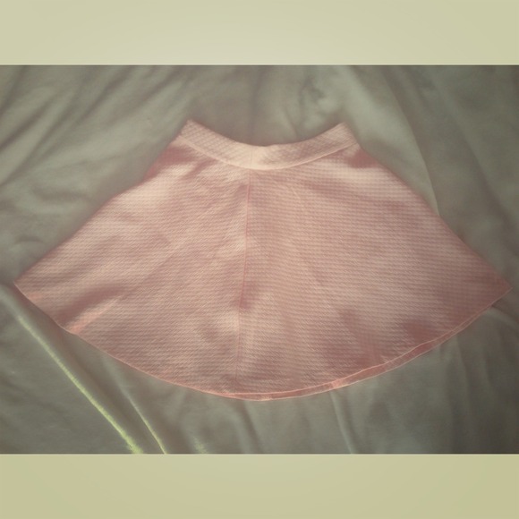 Light pink circle skirt/skater skirt