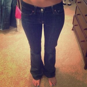 7 for all mankind flare jeans, dark wash