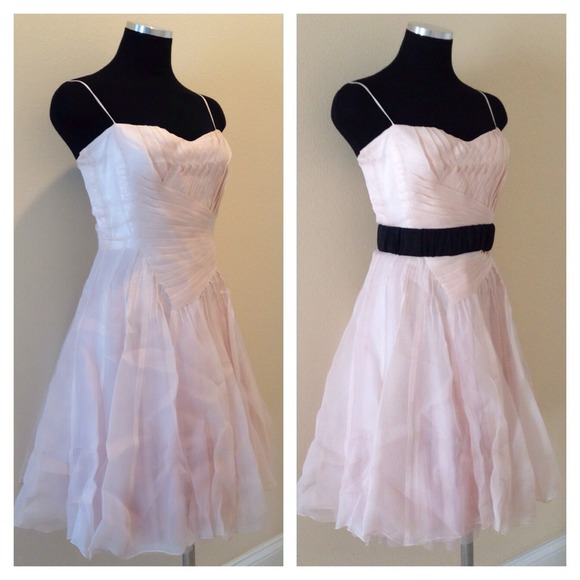 SOLD!!! Karen Millen light sheer pink dress