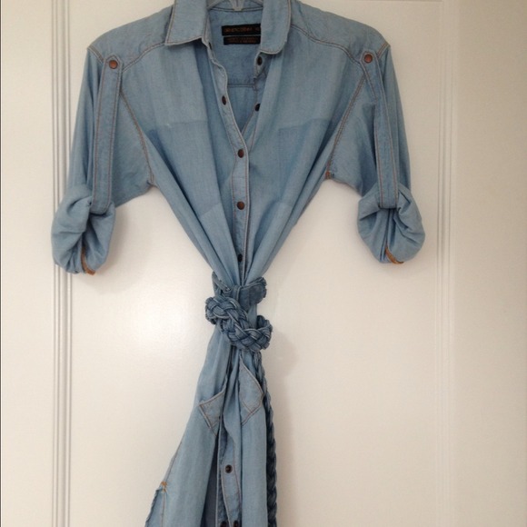 Genetic denim dress