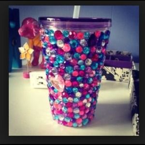 Blinged Out Plastic Tumbler