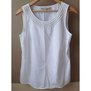 Ann Taylor white tank