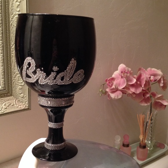 Bride large wine glass