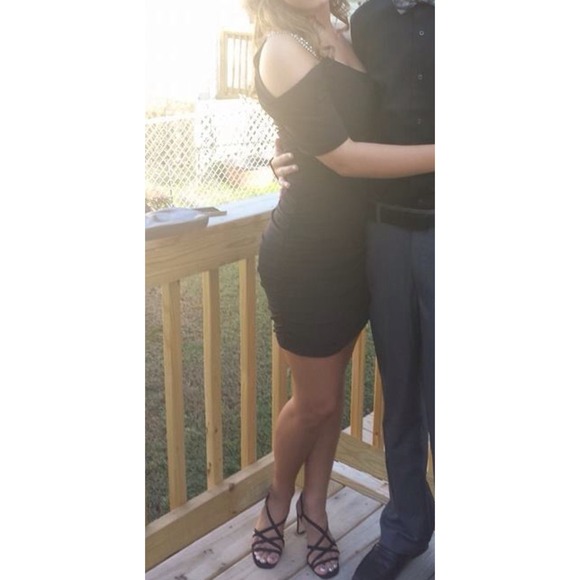 Tight little black dress