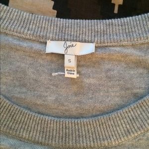 Joie Tops - π7-17 HPπJoie grey pullover with silk sleeves Joie Tops - π7-17 HPπJoie grey pullover with silk sleeves