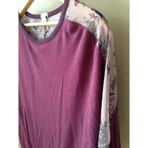 Purple 3/4 sleeve top